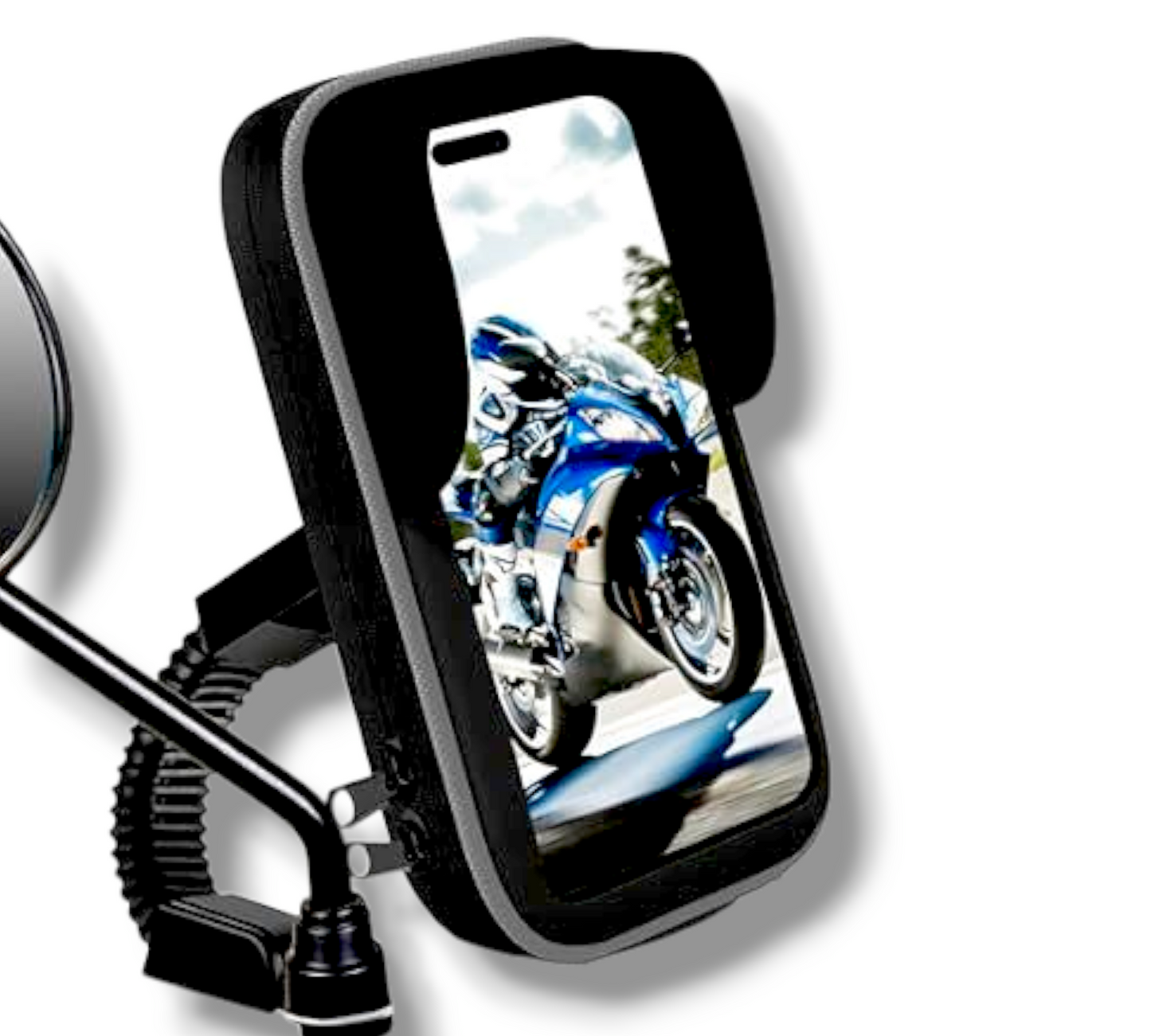 HOLDER CON VISERA DE MOTO IMPERMIABLE VERTICAL