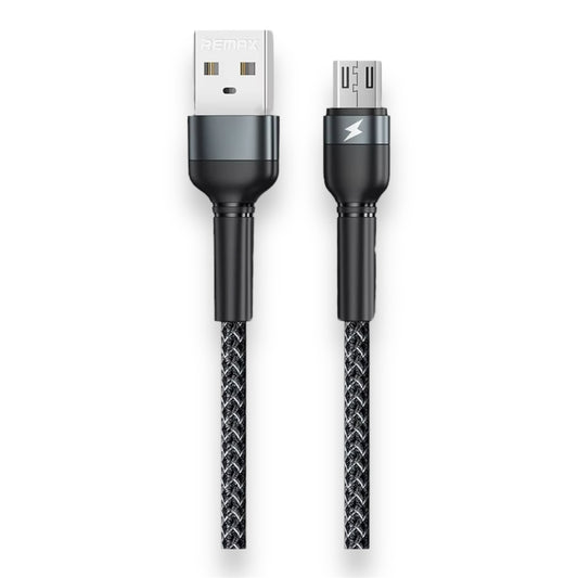 Cable USB-A a MICRO-USB 2.4A 1M - TRENZADO REMAX RC-124m
