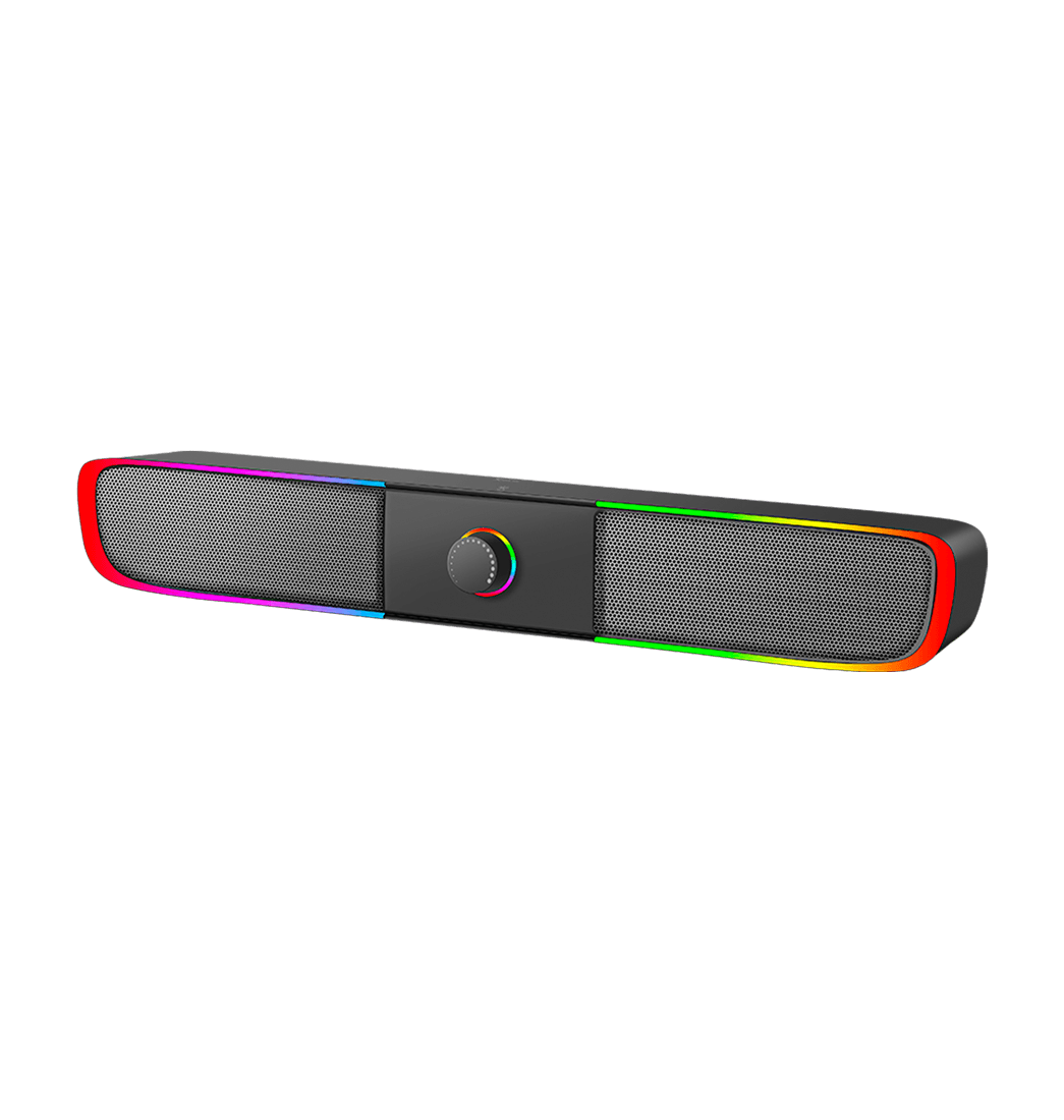 Parlante PC Xtrike Me Altavoz RGB Gamer Speaker Barra Sonido