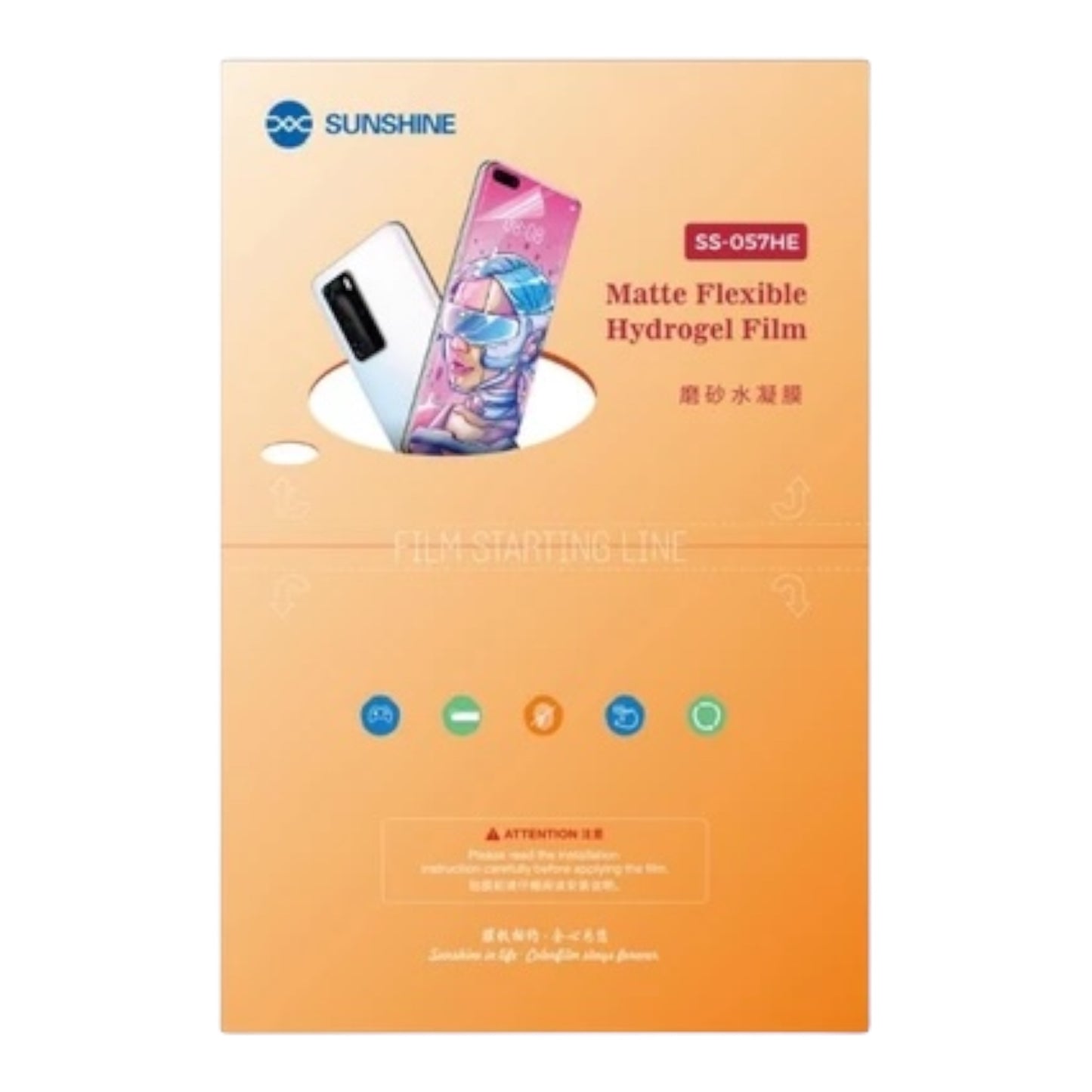 Hidrogel Trasparente Mate Lámina - SUNSHINE SS-057HE