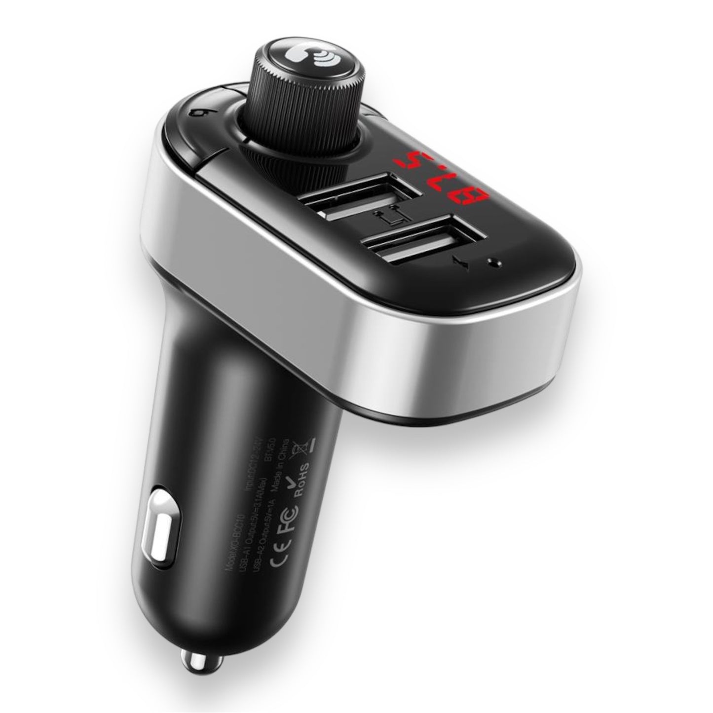 Trasmisor Bluetooth + Carga 15.5W USB-A+A - XO-BCC10