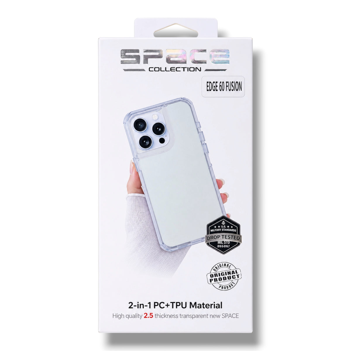 MOTOROLA EDGE 60 FUSION - ESTUCHE TRANSPARENTE COLECCIÓN SPACE