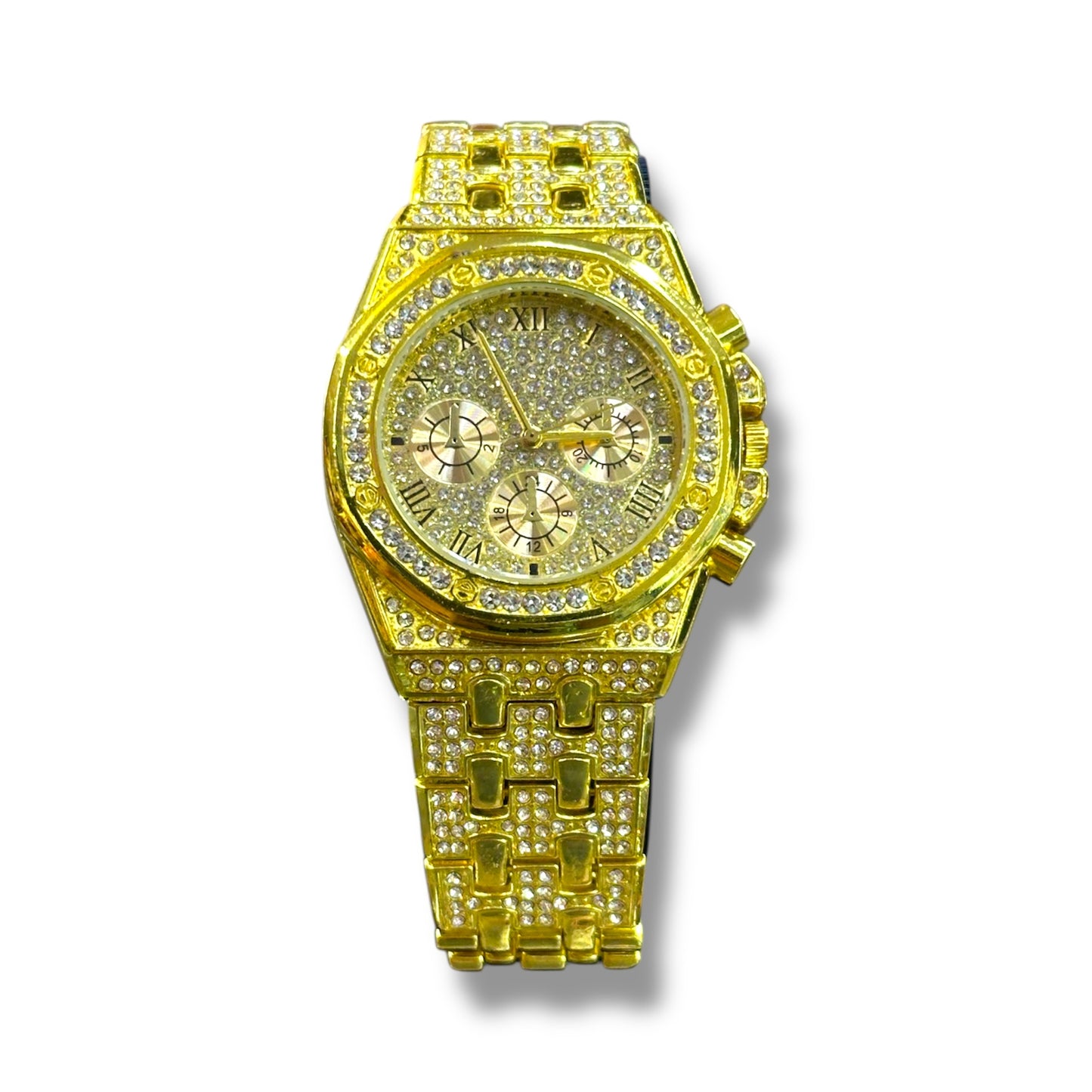 RELOJ DE BAÑO DE ORO PARA HOMBRE
