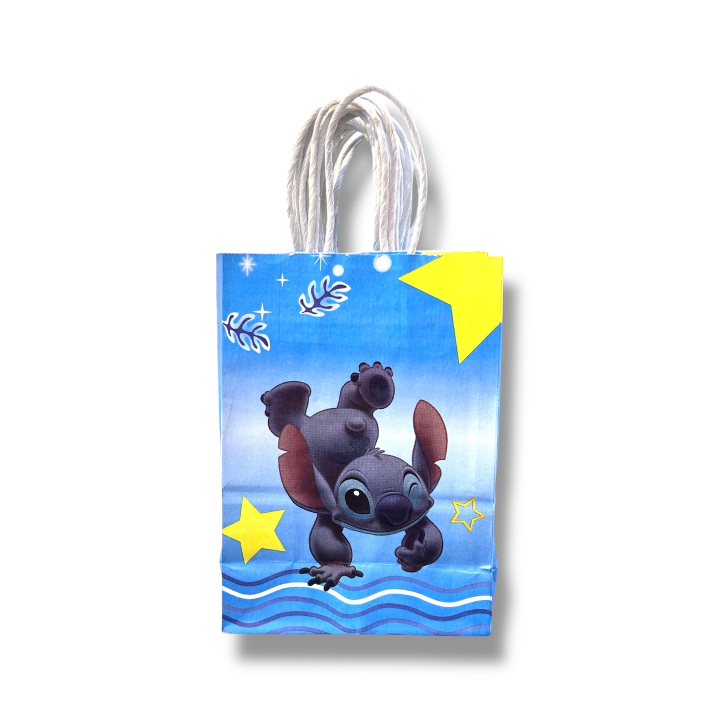BOLSA DE REGALO CON DISEÑO DE STITCH DE 20x14x7 CM