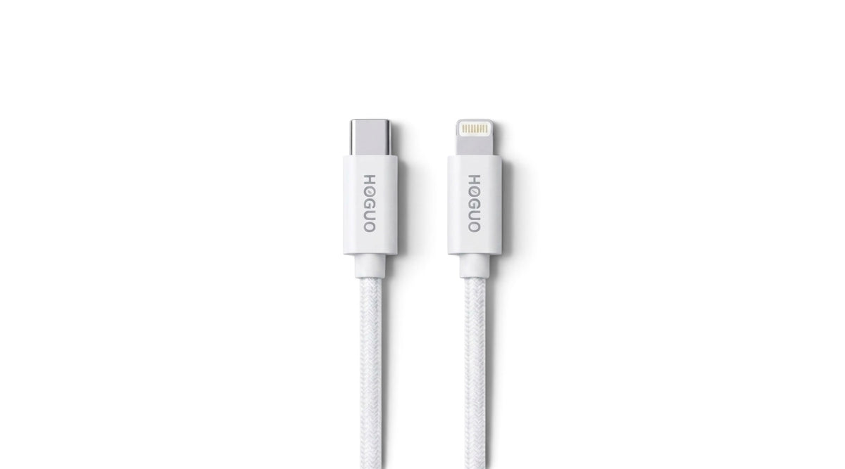 CABLE 30W USB-C A 1M LIGHTNING TRENZADO - H36