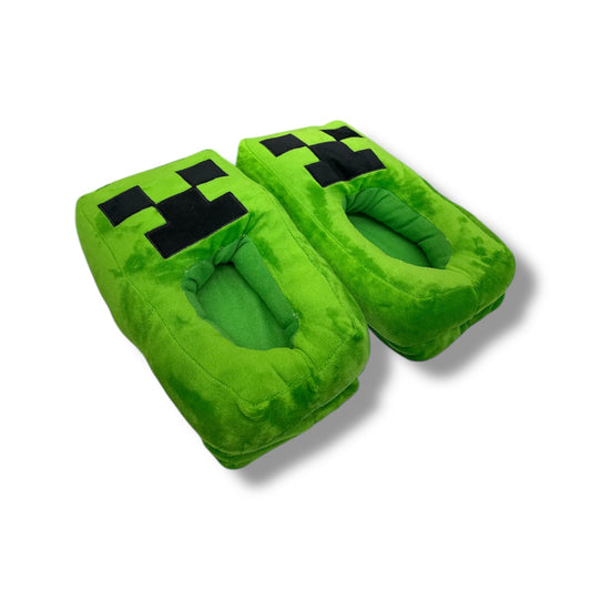 PANTUFLAS CON DISEÑO DE MINECRAFT - TALLA - 35 - 40