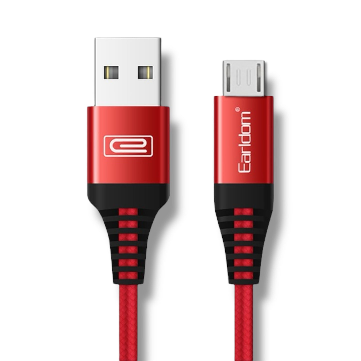 Cable USB-A a MICRO-USB 2.4A 2M - TRENZADO Earldom EC-038M