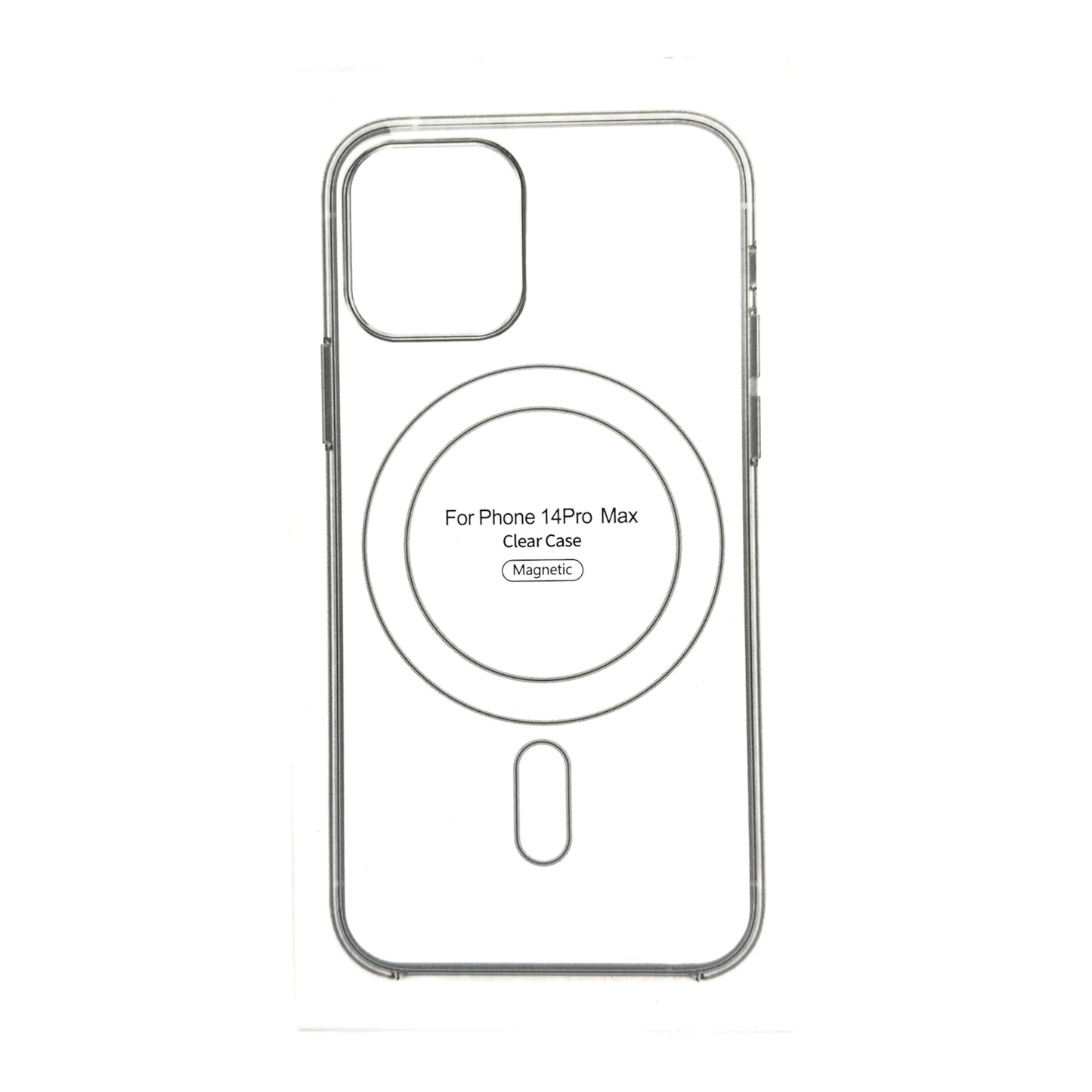 IPHONE 14 PRO MAX ESTUCHE TRANSPARENTE CON MAGSAFE