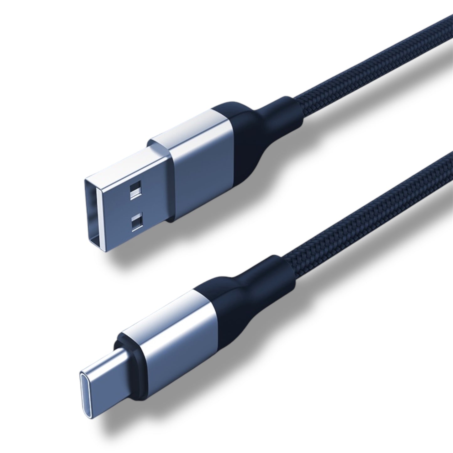 Cable USB-A a USB-C 1M - TRENZADO HOGUO H26