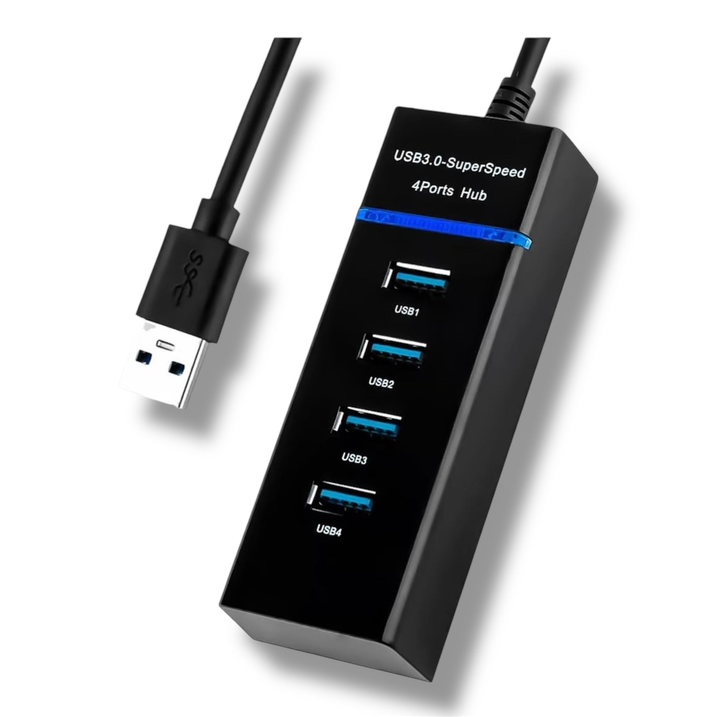 HUB USB-A 3.0 30CM 4 PUERTOS LUZ INDICADORA MULTI USB - FC-303