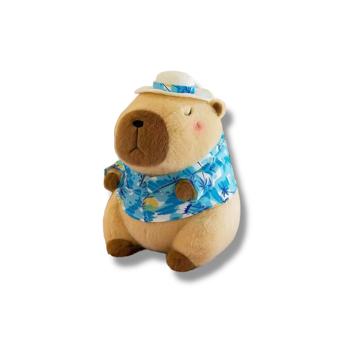Peluche de Capibara con ropa playera de 26 CM
