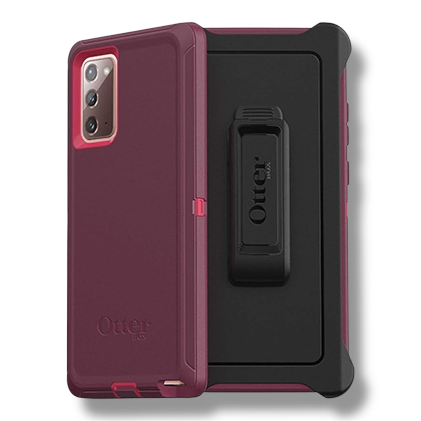 Samsung Galaxy Note 20 - OTTERBOX SERIES DEFENDER - Morado Oscuro / Rosa - VRCELL Costa Rica