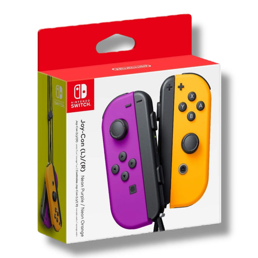 Nintendo Joy - Con (L) morado neón / (R) naranja neón - VRCELL Costa Rica