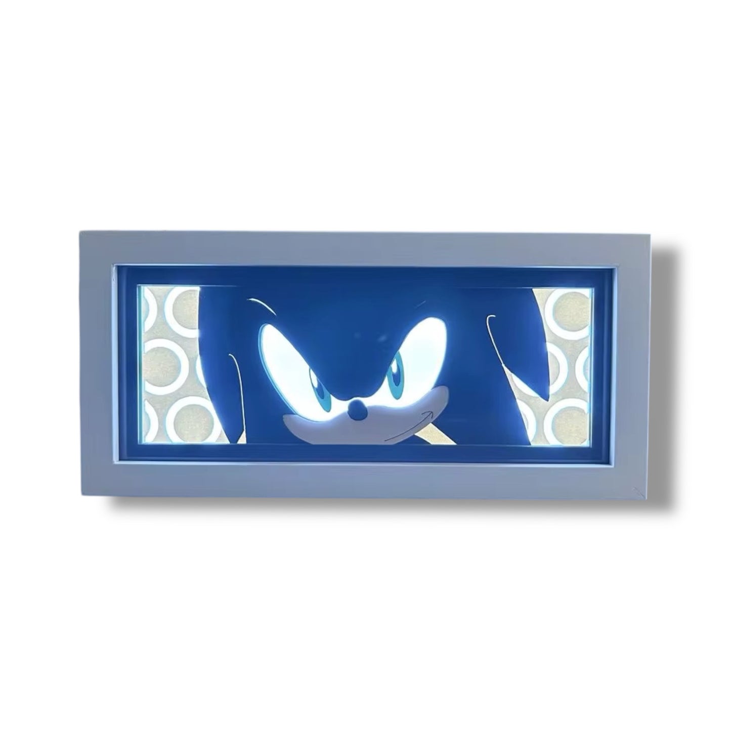 LÁMPARA DE LUZ LED EN DISEÑO 3D DE SONIC