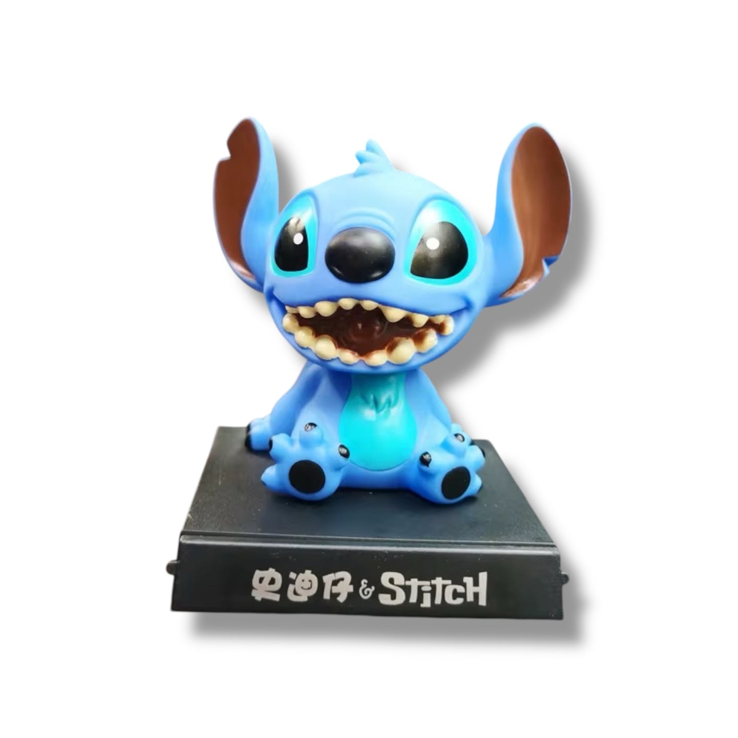 CABEZÓN Y PORTA CELULARES DE STITCH - 12 CM APROX