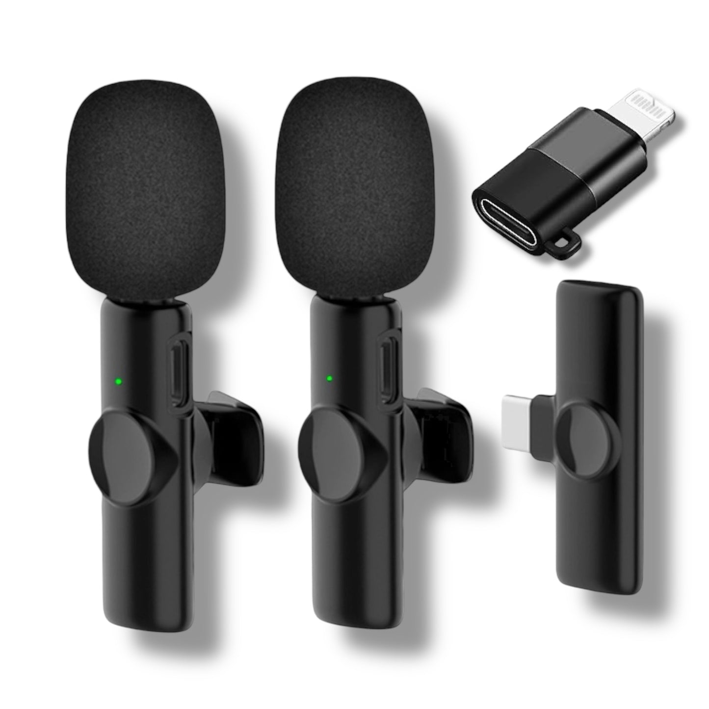 Micrófono K9 Dual Inalámbricos USB-C + LIGHTNING
