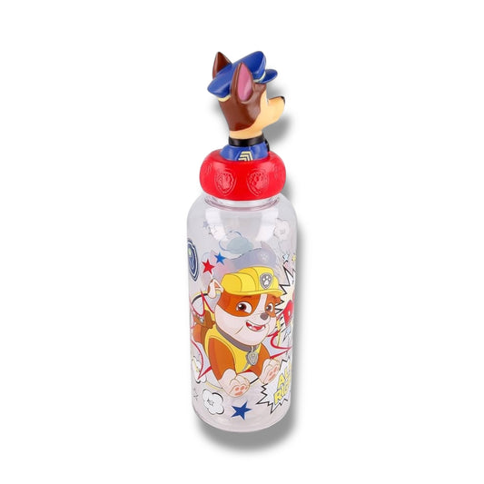 BOTELLA PLÁSTICA CON DISEÑO 3D DE PAW PATROL