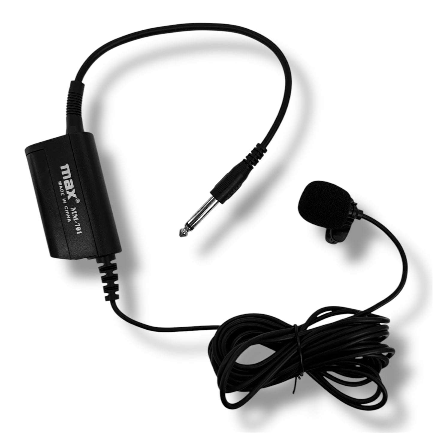 Micrófono de solapa Alámbrico 6,3mm 4.3M - MM-701