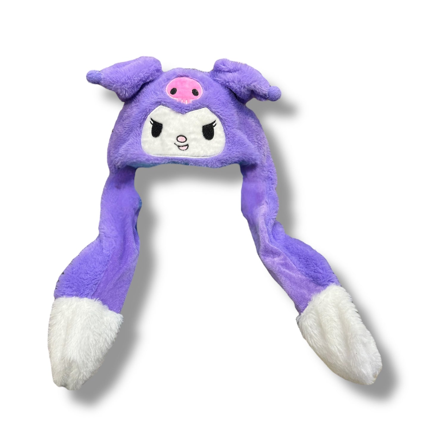 GORRO PELUCHE CON DISEÑO DE KUROMI - DIFERENTES COLORES - 1 UNIDAD