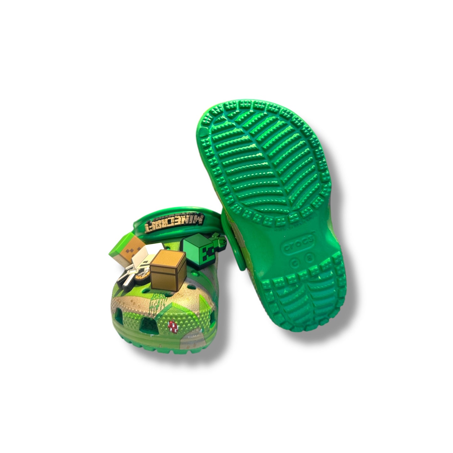 Chancletas Crocs de Minecraft para niños