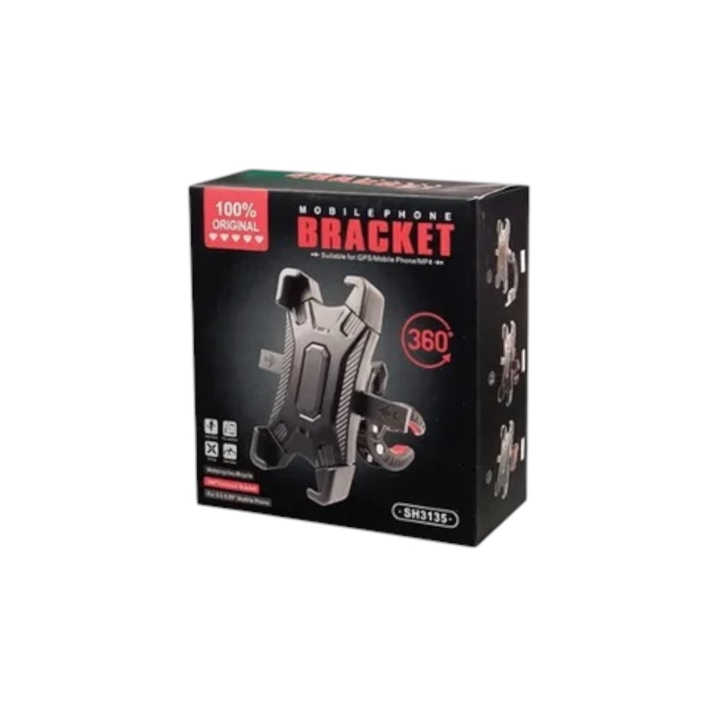 HOLDER Y SOPORTE UNIVERSAL PARA MOTOCICLETAS Y BICICLETAS 360 - SH3135
