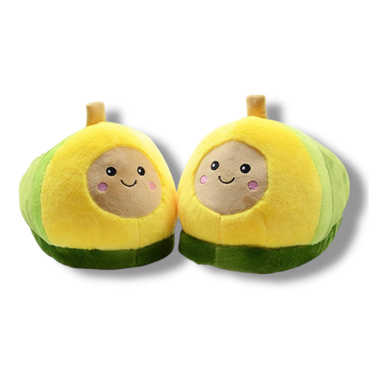 PANTUFLAS PARA ADULTOS CON DISEÑO DE AGUACATE