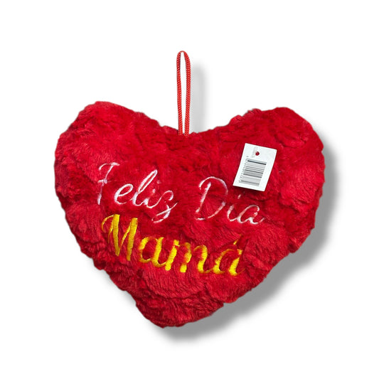 ALMOHADA PEQUEÑA EN FORMA DE CORAZÓN CON FRASES PARA MAMÁ - DIFERENTES DISEÑOS