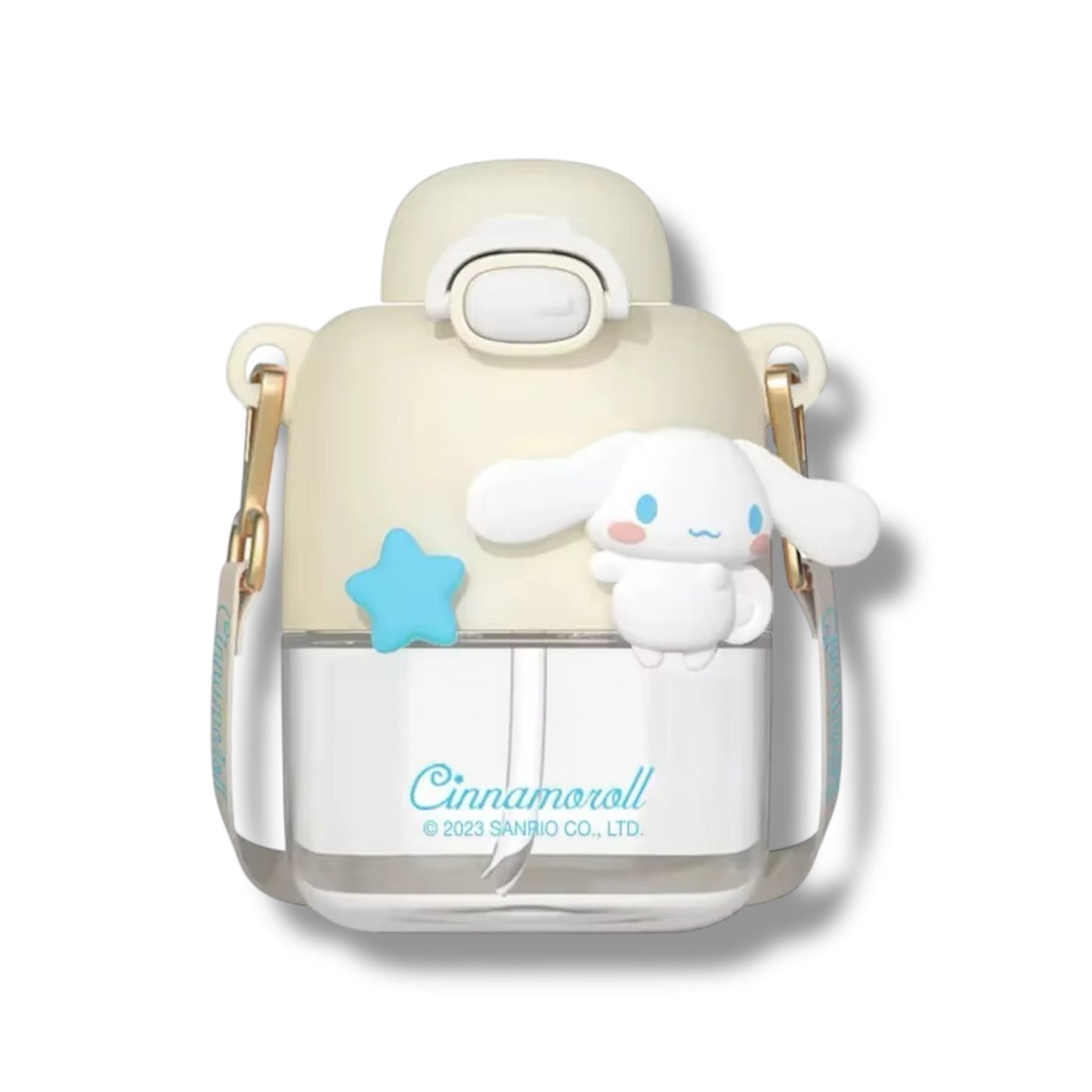 Botella plástica de la colección Sanrio con correa de 14 CM