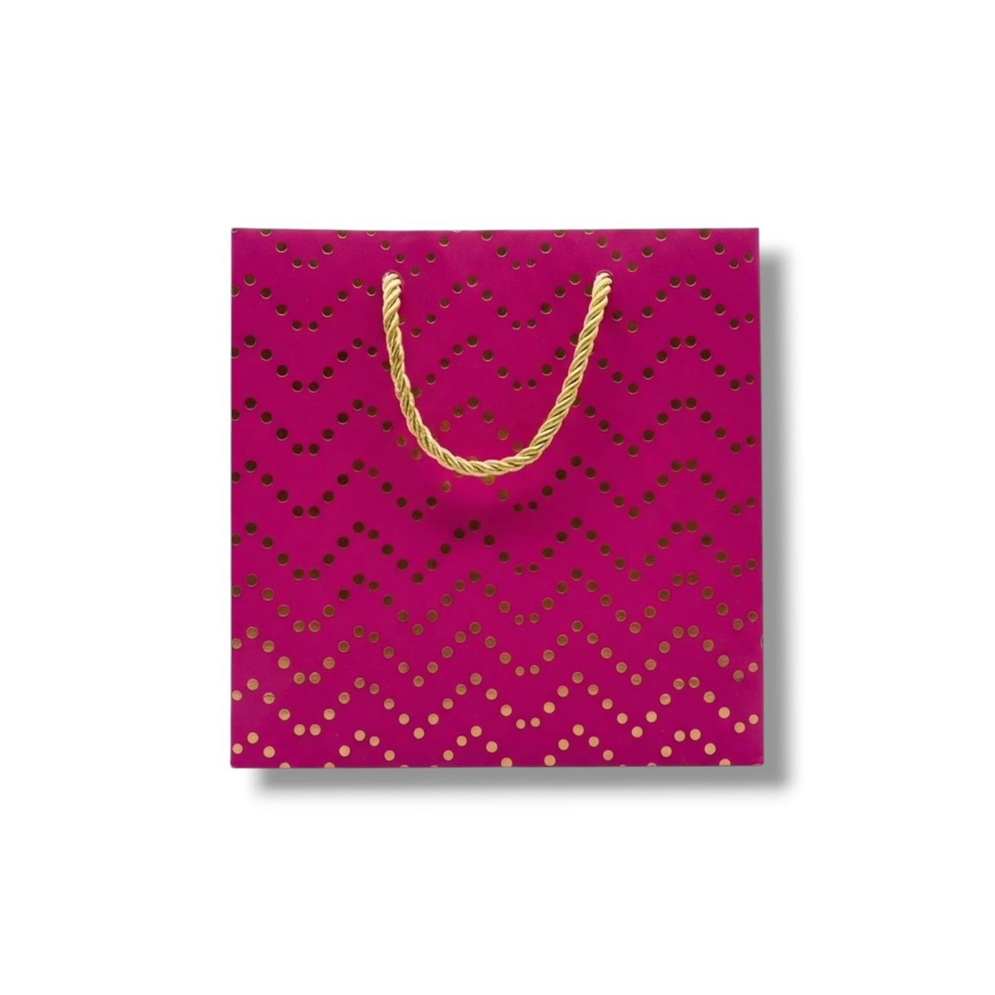 BOLSA DE REGALO CON DISEÑO DE CÍRCULOS DE 16 x7x15 CM