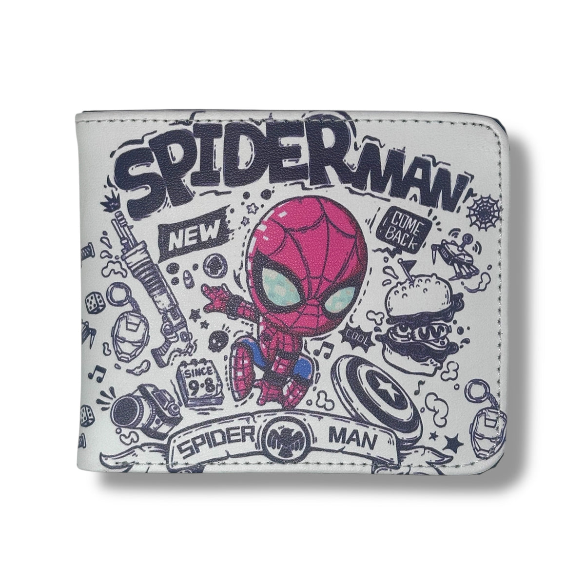Billetera de Spiderman y Iron Man