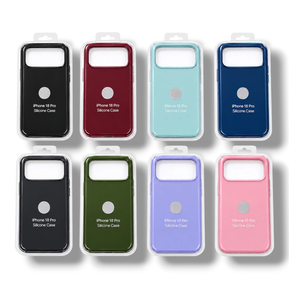 IPHONE 18 PRO / 17 PRO - ESTUCHE SILICONE COLORES VARIOS