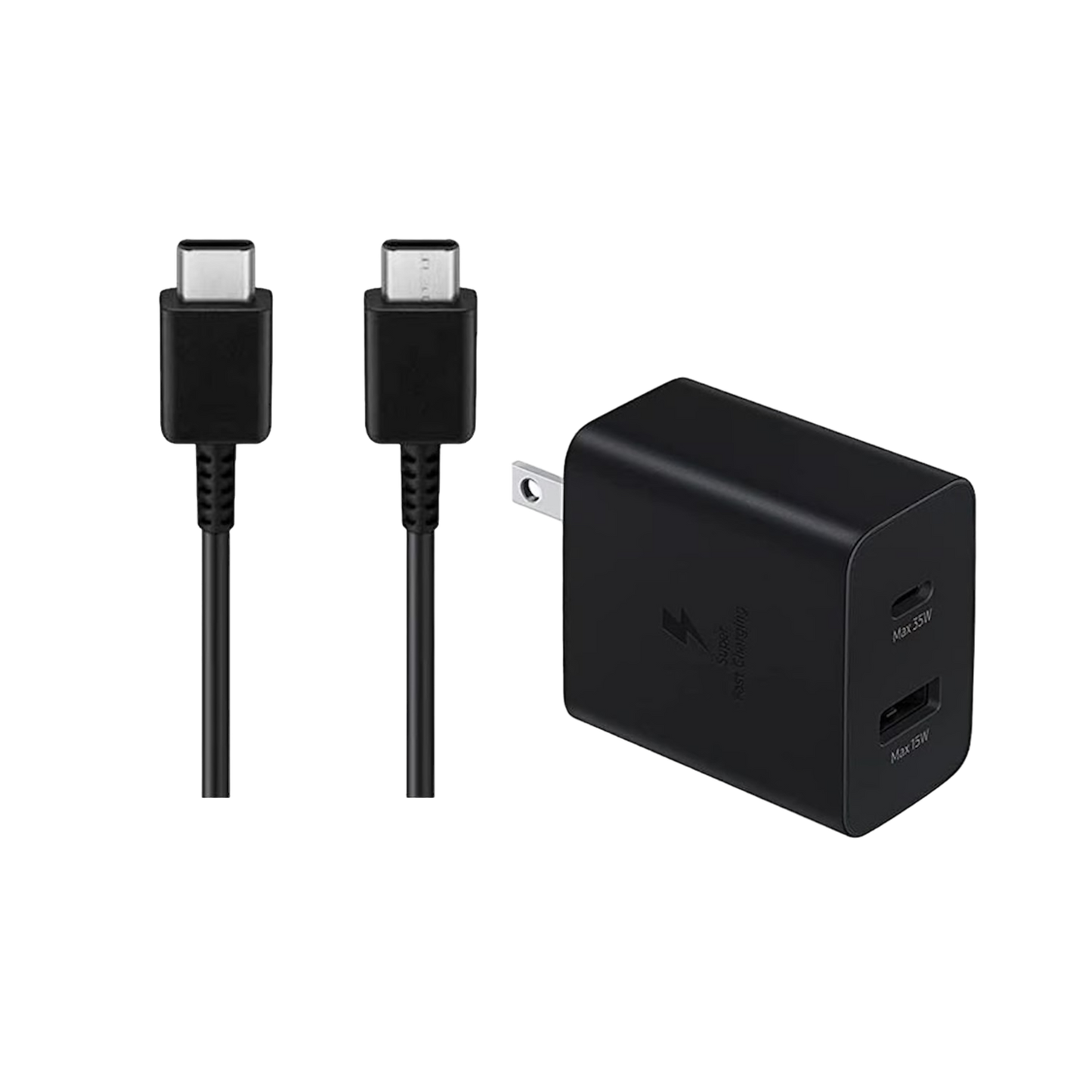 Cargador Samsung 35W Duo Con Cable
