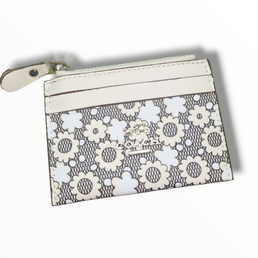 MONEDERO TARJETERO PARA DAMA ESTILO COACH - AAA - 1 UNIDAD