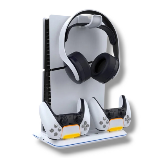SOPORTE Y CARGADOR VERTICAL PARA PLAYSTATION 5 SLIM - IPEGA PG-P5S020W