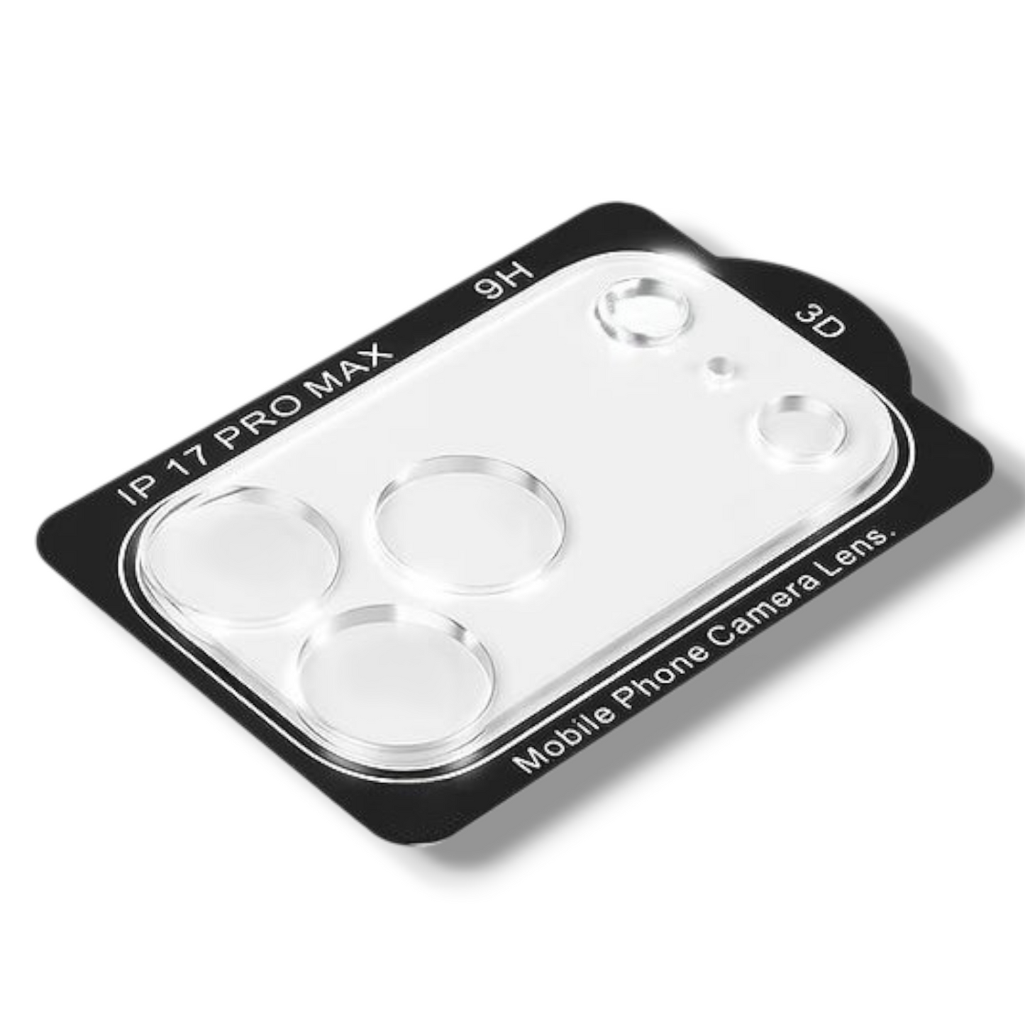 IPHONE 17 PRO MAX - TEMPERADO DE CAMARA TRASPARENTE COMPLETO