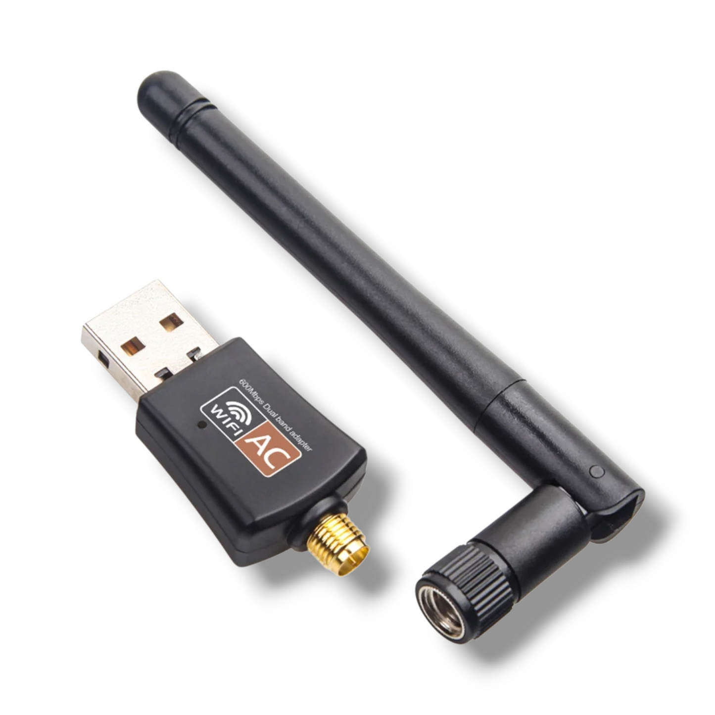 ADAPTADOR WIFI USB-A INALAMBRICO DE DOBLE BANDA 600Mbps - WB-603