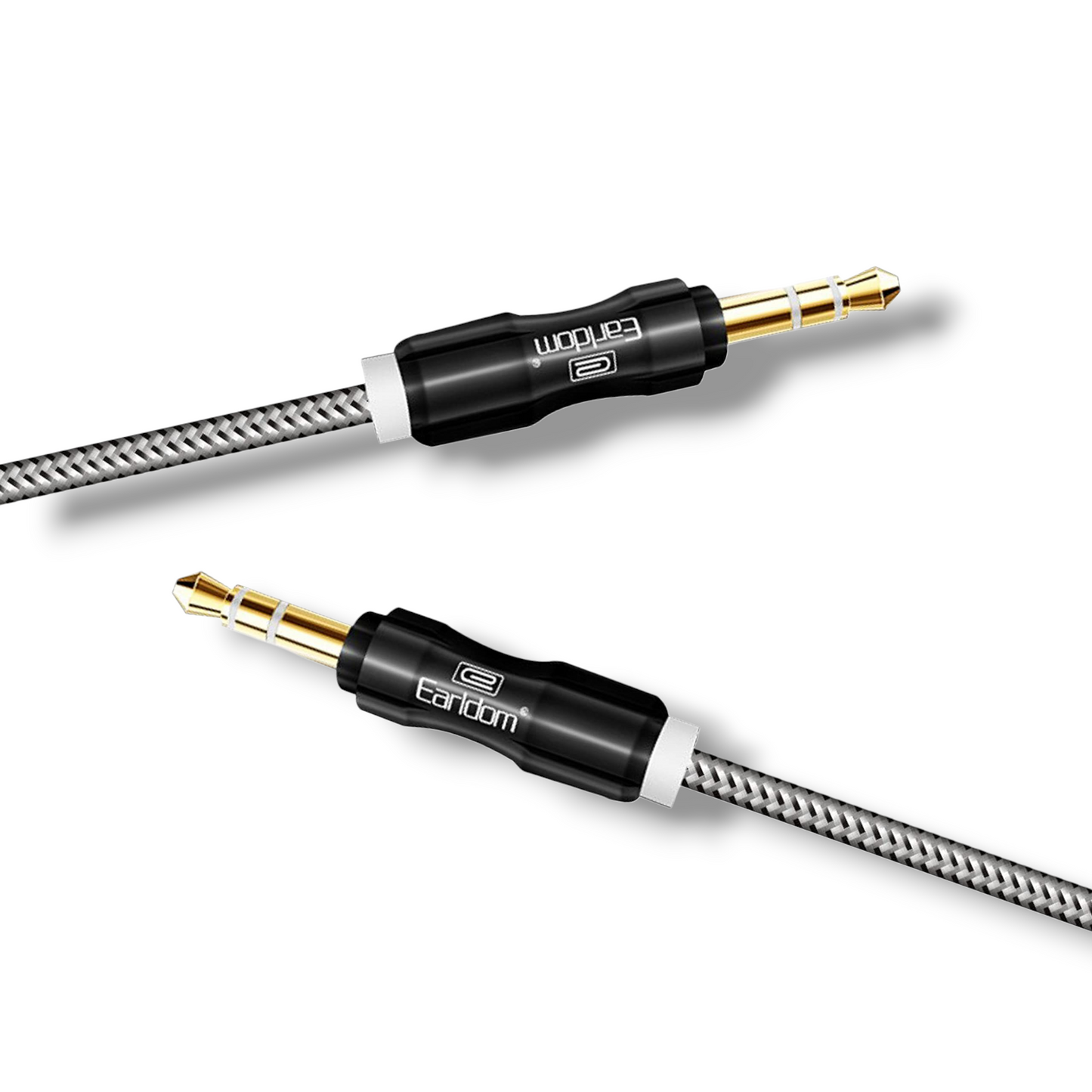 CABLE AUXILIAR 3,5 mm MACHO A 3,5 mm MACHO TRENZADO 1.5M - Earldom AUX07