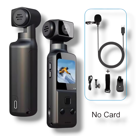 CAMARARA DE ACCIÓN 4K POCKET CAM CON ESTABILIZADOR GIMBAL, WIFI Y PANTALLA IPS DE 1.3"