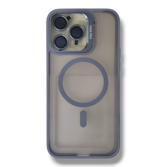 IPHONE 15 PRO MAX - ESTUCHE CASE PRO AHUMADO CON MAGSAFE COLORES VARIOS + PROTECTOR DE CAMARA
