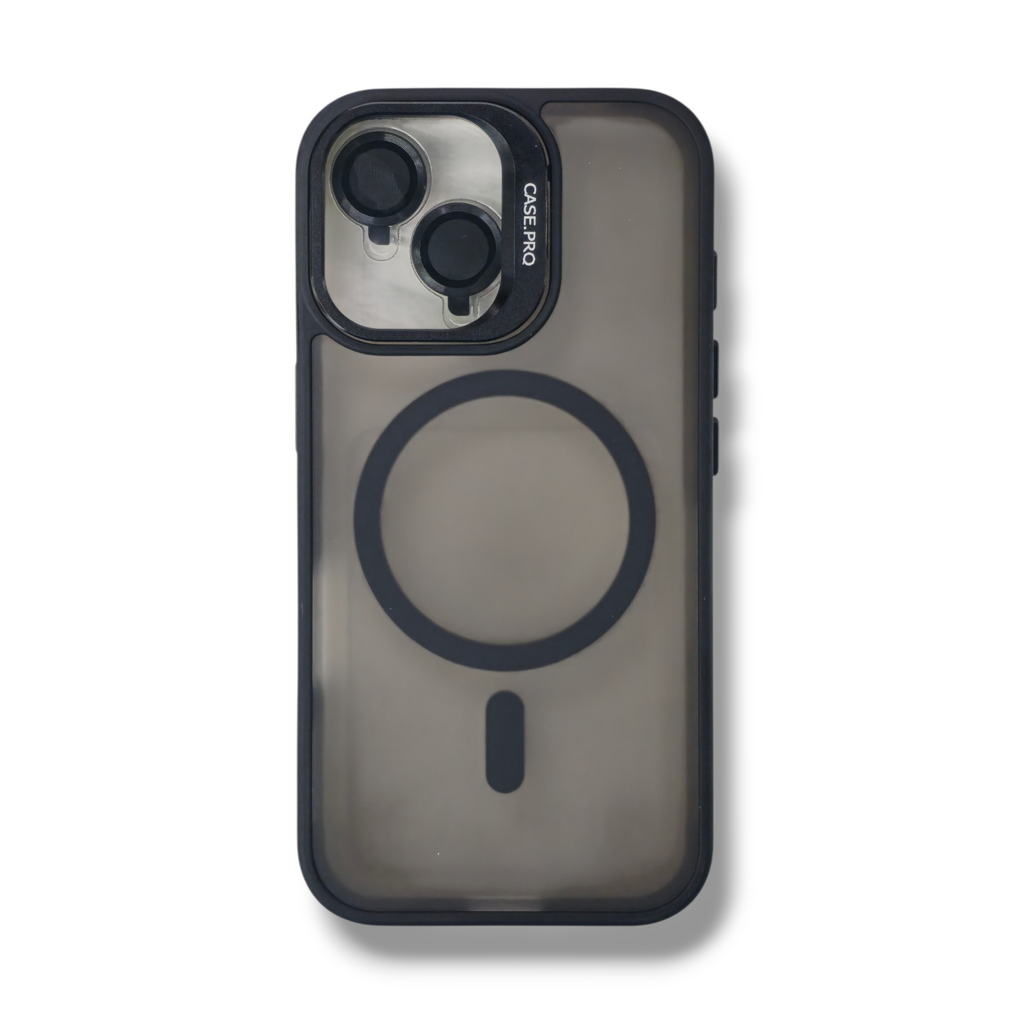 IPHONE 16 - ESTUCHE CASE PRO AHUMADO CON MAGSAFE Y KICKSTAND COLORES VARIOS + PROTECTOR DE CAMARA