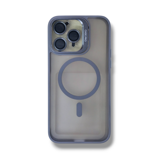 IPHONE 16 PRO - ESTUCHE CASE PRO AHUMADO CON MAGSAFE Y KICKSTAND COLORES VARIOS + PROTECTOR DE CAMARA
