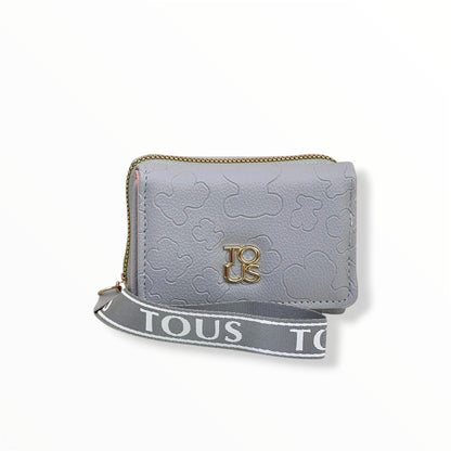 BILLETERA + MONEDERO  ESTILO TOUS -AAA PARA DAMA VARIOS COLORES
