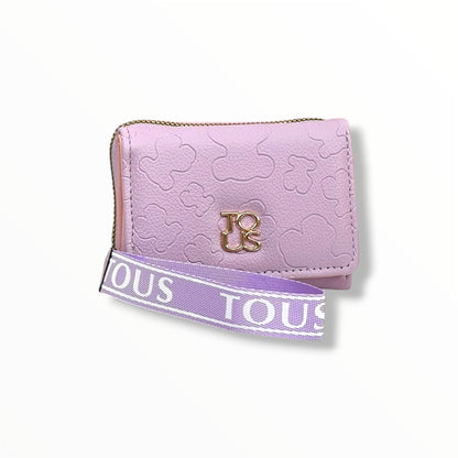 BILLETERA + MONEDERO  ESTILO TOUS -AAA PARA DAMA VARIOS COLORES