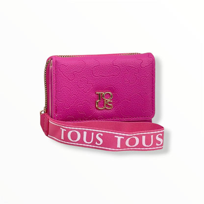 BILLETERA + MONEDERO  ESTILO TOUS -AAA PARA DAMA VARIOS COLORES