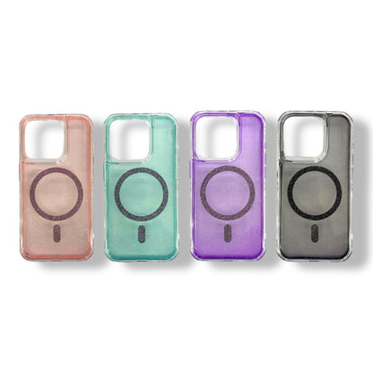 IPHONE 15 - ESTUCHE 360 ESCARCHADO CON MAGSAFE - VARIOS COLORES