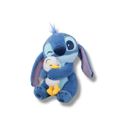 PELUCHE DE STITCH CON COBIJA DE 35 CM APROX
