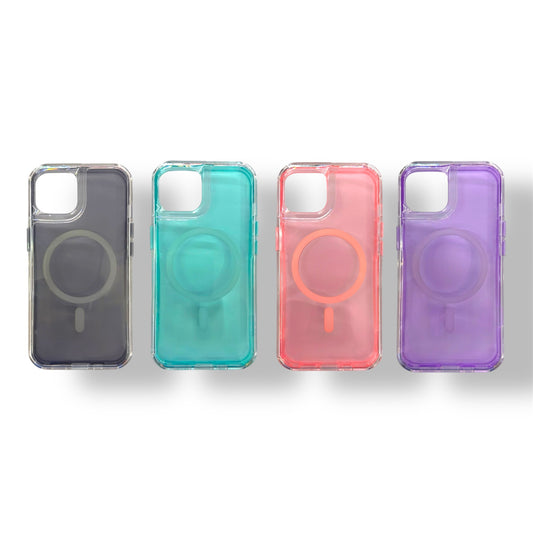 IPHONE 11 - ESTUCHE TRANSPARENTE CON MAGSAFE - VARIOS COLORES