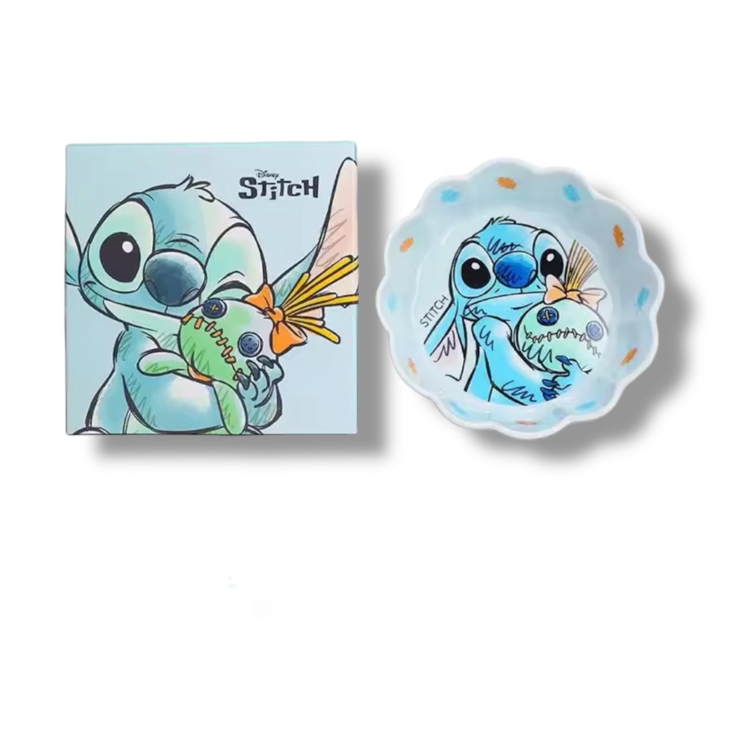 SET DE VAJILLA DE CERÁMICA CON DISEÑO DE STITCH