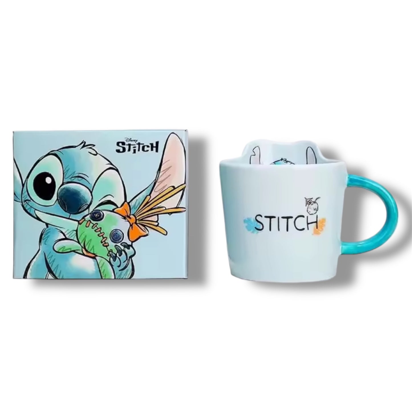 SET DE VAJILLA DE CERÁMICA CON DISEÑO DE STITCH