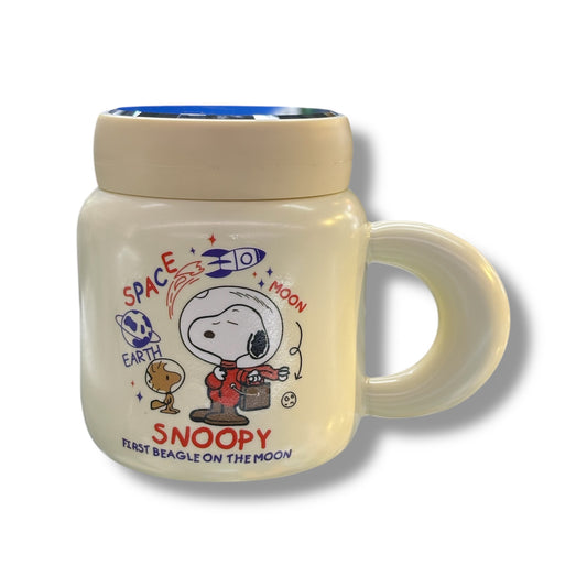 TAZAS DE CERÁMICA CON DISEÑO DE SNOOPY - DIFERENTES COLORES - 1 UNIDAD
